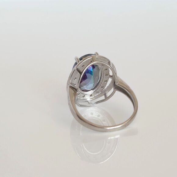 Mystic Gemstone Ring 6.2 Carats Size 7 - Picture 6 of 9